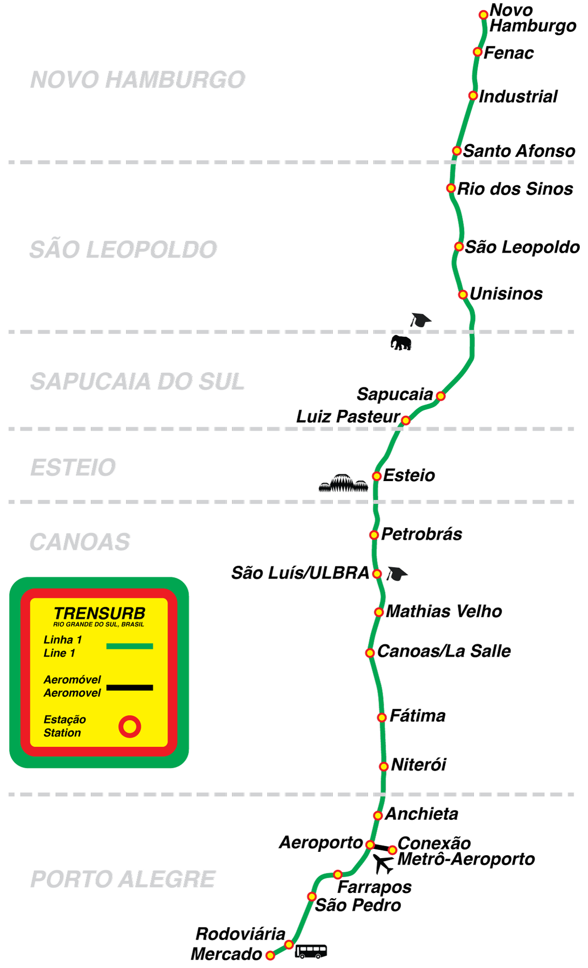How to get to Centro Comercial Itaimbé in Porto Alegre by Bus or Ferry?