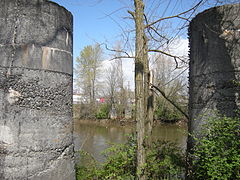 Piers of another former bridge on 38th Avenue S just north of S. 116th Street.