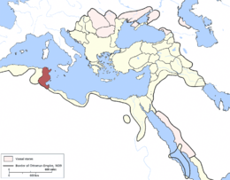 Tunisia ottomana - Localizzazione