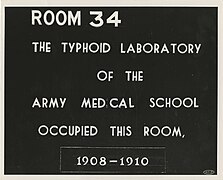 Typhoid laboratory sign (Reeve 089926), National Museum of Health and Medicine (4742092261).jpg
