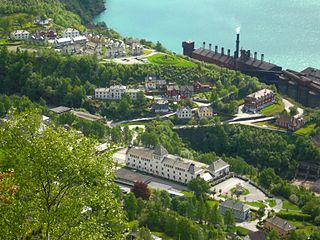 Tyssedal Village in Western Norway, Norway