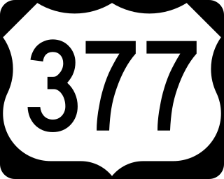 <span class="mw-page-title-main">U.S. Route 377</span> Auxiliary U.S. Highway in Texas and Oklahoma in the United States