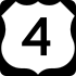 U.S. Route 4 işaretçisi
