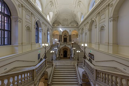 Universität Wien - Vestibül großer Festsaal Stiegenhaus-2186