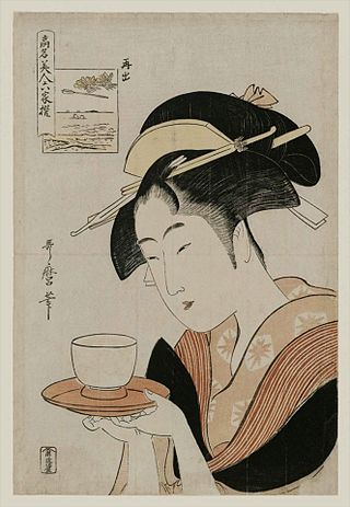 <i>Kōmei Bijin Rokkasen</i> Series of woodblock prints by Kitagawa Utamaro