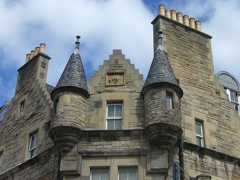 File:Victorian Scottish baronial-style tenement turrets, St. Mary's Street, Edinburgh.jpg