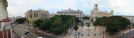 Parque Central from Hotel Inglaterra, Havana Vieja (Old Havana).