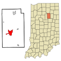 Location in the state of Indiana