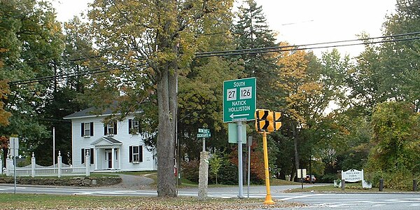 Junction of US 20, MA 27 & MA 126