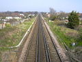 The West Coastway Line (on south coast of England), April 2007.