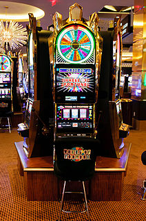 Video lottery terminal machine that allows gamblers to bet on the outcome of a video game