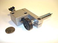 pinewood derby wheel mandrel - tool used to hold wheel in drill lathe