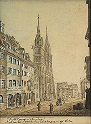 Die Kirche St. Lorenz in Nürnberg; Georg Christoph Wilder, 1852