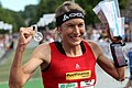 1. Zieleinlauf von Simone Niggli-Luder an der WM 2010 in Trondheim (sie wurde 1.)