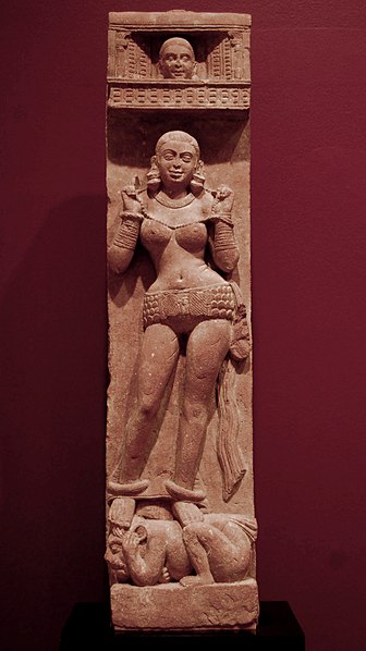Kushan sculpture of a yakṣiṇī (2nd century), Mathura region