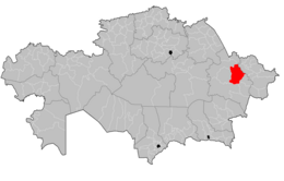 District de Žarma - Localisation