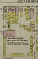 "Colored Baptist Church" and George Wiedemann Brewery, beer cooler, beer bottling house, hop storage, malt house, ice house in 1886, Sanborn Fire Insurance Map from Newport, Campbell County, Kentucky. LOC sanborn03219 001-7 (cropped).tif