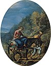 'The Flight into Egypt', oil on silvered copper painting by Adam Elsheimer.jpg