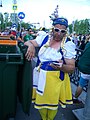 Шведский болельщик в Екатеринбурге перед матчем