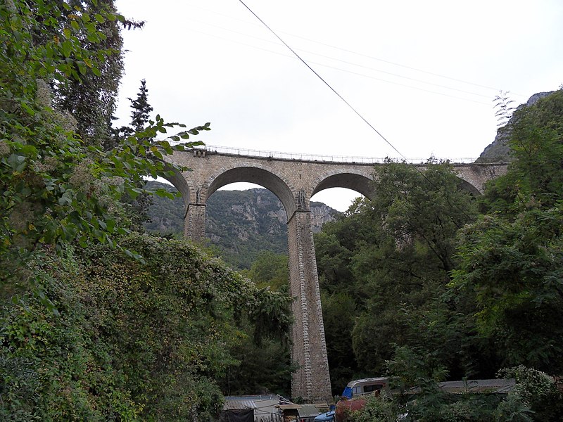File:(Gourdon (Alpes-Maritimes) (Viaduc du Riou de Gourdon) (5).JPG