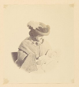 Photograph of a mother and baby by Alfred Capel-Cure (c. 1850s or 60s)