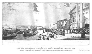 Pilgrimo de hungaroj en Venecio 1900