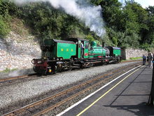 SAR NGG 16 Class Garratt 138 pictured at Caernarfon WHR Station, running round its train during the 2006 'Superpower' weekend 138atCaernarfon.jpg