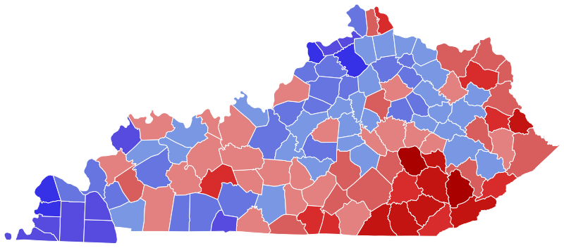 File:1927 Kentucky gubernatorial election results map by county.svg