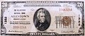 1929 - Twenty Dollar Bill Allentown National Bank Allentown PA.jpg