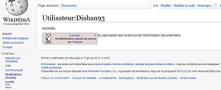 This userbox was created for the #1Lib1Ref campaign on the french Wikipedia.