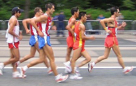 20 kilometer lumba jalan kaki