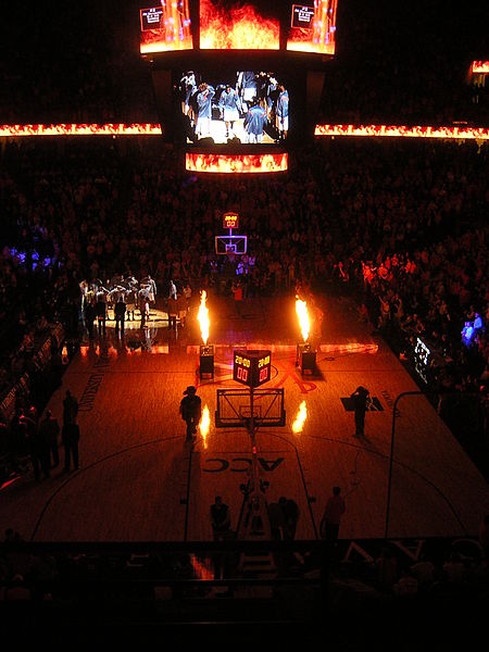 JPJ has a fire display when announcing the UVA starters