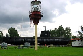 Ubåden Springeren ved Aalborg Søfarts- og Marinemuseum.