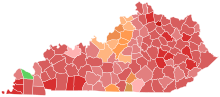 Primary results by county:
Fletcher
40-50%
50-60%
60-70%
70-80%
80-90%
Northup
40-50%
50-60%
60-70%
70-80%
Harper
50-60% 2007 Kentucky gubernatorial election Republican primary results map by county.svg