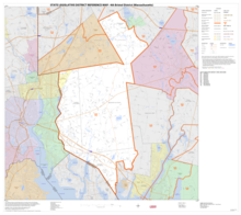 Map of Massachusetts House of Representatives' 4th Bristol district, 2013. Based on the 2010 United States census. 2013 map 4th Bristol district Massachusetts House of Representatives DC10SLDL25072 001.png