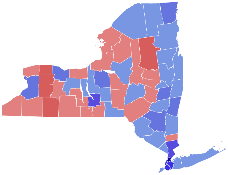 File:2018 United States Senate election in New York results map by county.svg