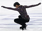 Hanyu in his free skate program at the 2019–20 Grand Prix Final