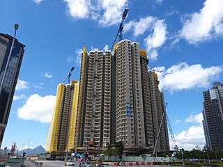 Yu Nga Court Public housing estate in Tung Chung, Hong Kong