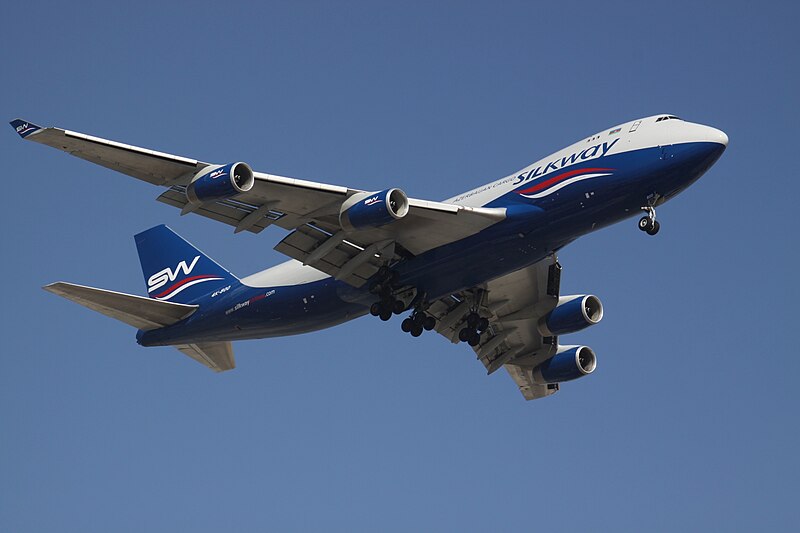 File:4K-800 Boeing 744F Azerbaijan Cargo Silkway (7628163166).jpg
