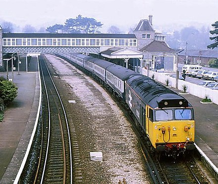 Torquay Railway Station in 1988