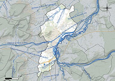 Réseau hydrographique de Toul.