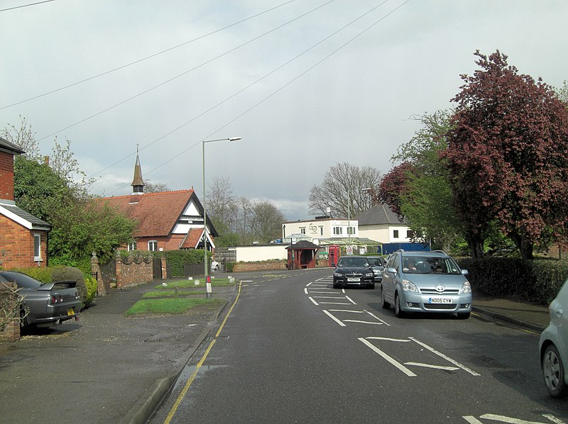 File:A3046 passes Chobham Village Hall - geograph.org.uk - 2923165.jpg