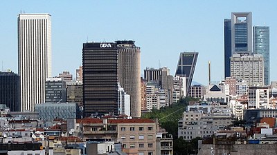 AZCA and CTBA business districts in Madrid