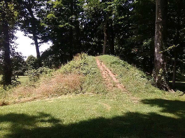 A mound in the Great Circle Earthworks