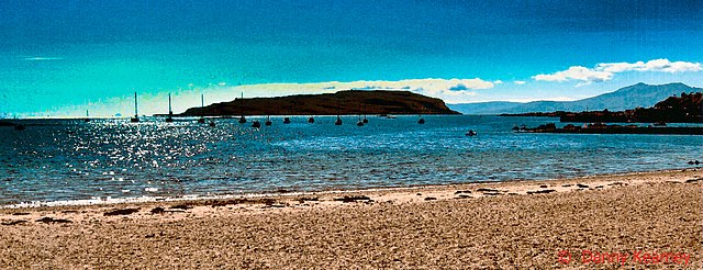 A view from Millport. Tourism, particularly in the islands, is a strong sector of North Ayrshire's economy.