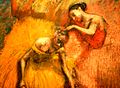 Две танцовщицы в красном и желтом, 1898 Эдгар Дега