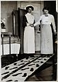 A nurse steadying a woman by holding her right arm, while th Wellcome V0029761.jpg