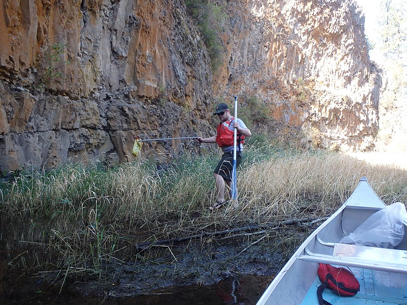 File:A ranger picks up trash at Hawk Creek (202f264a-c7b4-4c7c-bd33-4a068458f7e2).jpg