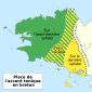 Carte de l'accent tonique en breton