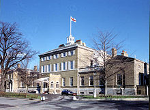 From 1995 to 2012 the Second Sea Lord was (as Commander-in-Chief) based in Admiralty House within HMNB Portsmouth (note the Vice-Admiral's flag in this 2006 photo). Admiralty-House.jpg